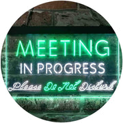 Meeting in Progress Do Not Disturb LED Light Sign - LED Gift Works