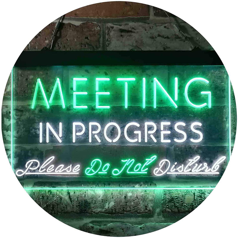 Meeting in Progress Do Not Disturb LED Light Sign - LED Gift Works