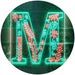 Family Name Letter M Initial Monogram LED Light Sign - Way Up Gifts