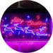 Merry Christmas Santa Claus Sleigh Reindeer LED Light Sign - Way Up Gifts