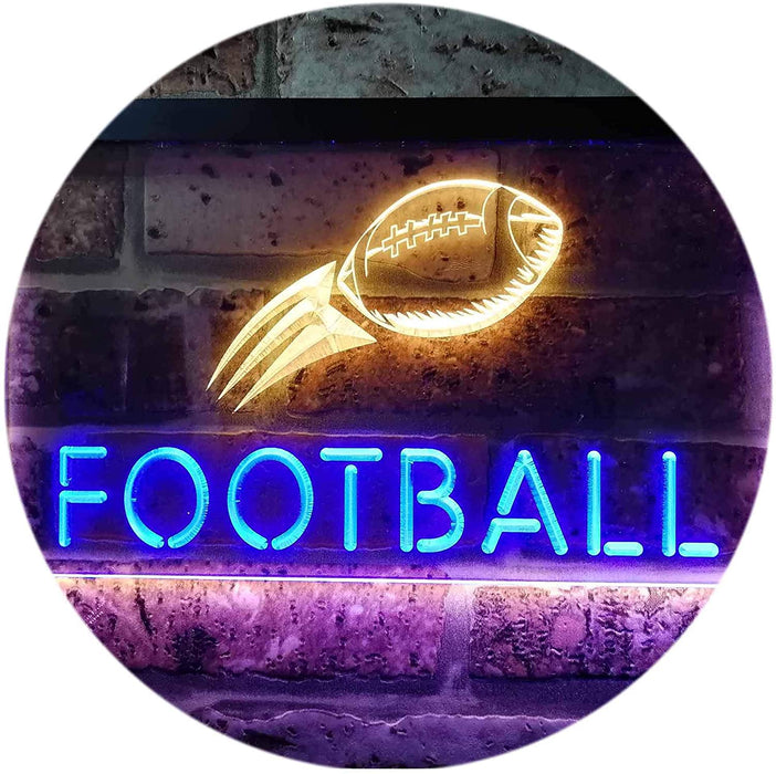Man Cave Football LED Light Sign - Way Up Gifts