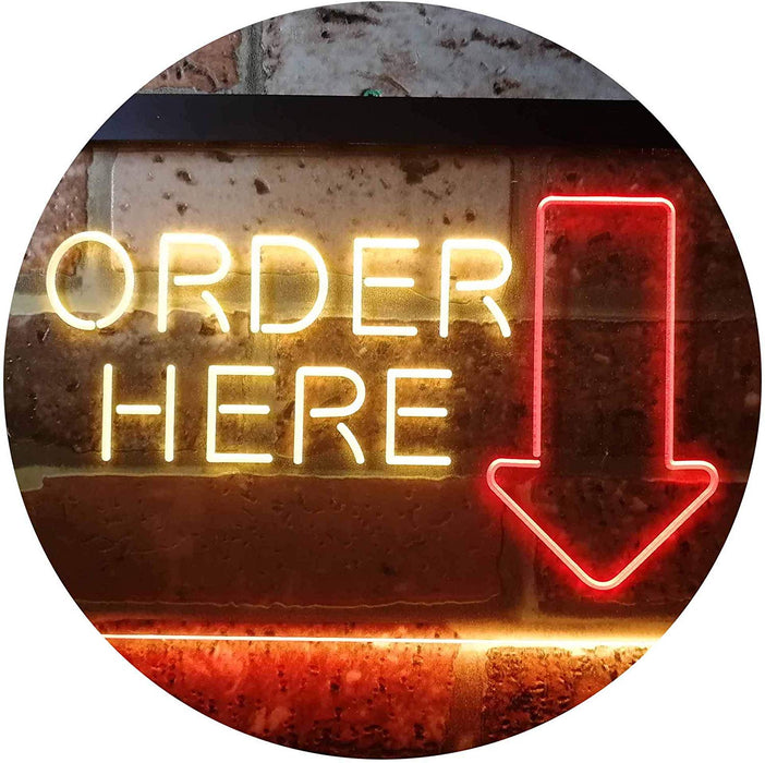 Arrow Order Here LED Light Sign - Way Up Gifts