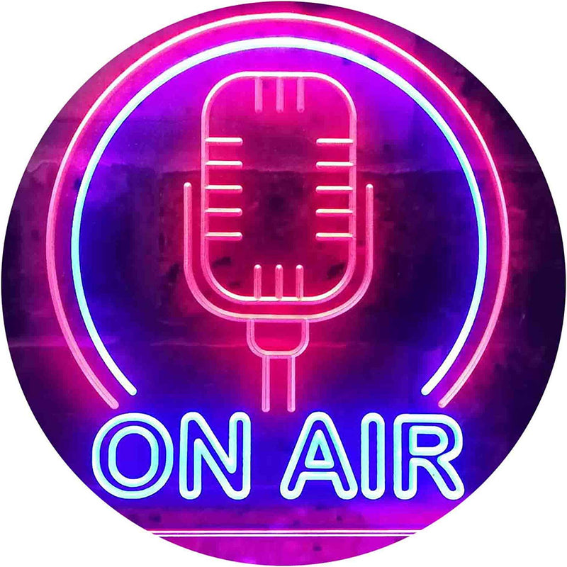 Microphone On Air LED Light Sign - LED Gift Works