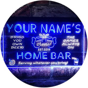 Personalized Beer Cheers Home Bar LED Light Sign - LED Gift Works