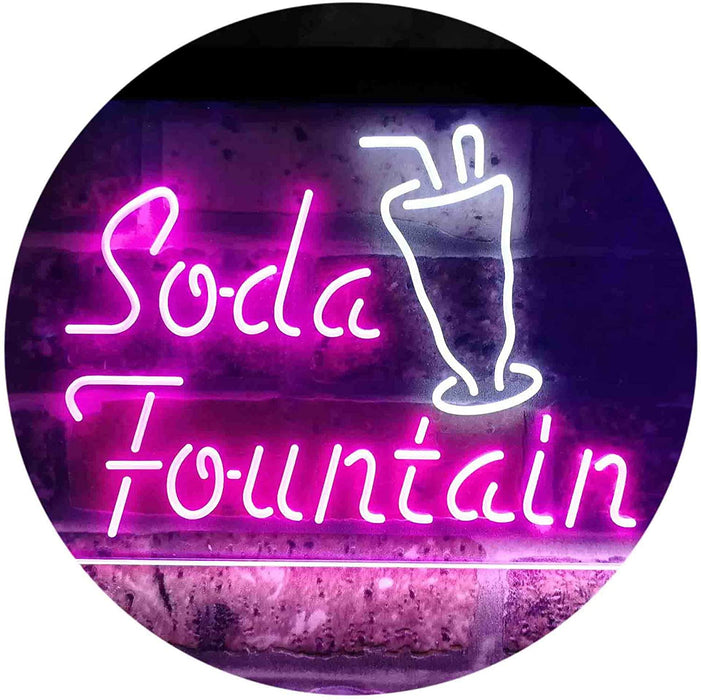 Soda Fountain Drinks LED Light Sign - Way Up Gifts