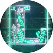 Family Name Letter L Monogram Initial LED Light Sign - LED Gift Works