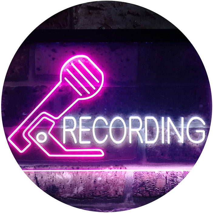 Microphone On Air Recording LED Light Sign - Way Up Gifts