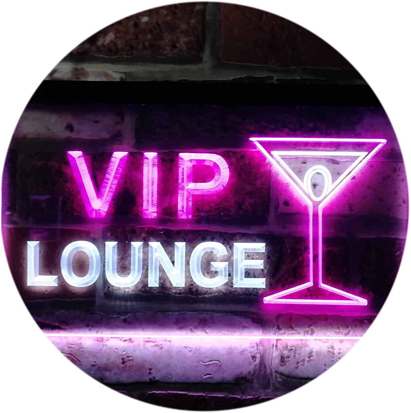 Cocktails VIP Lounge LED Light Sign - LED Gift Works