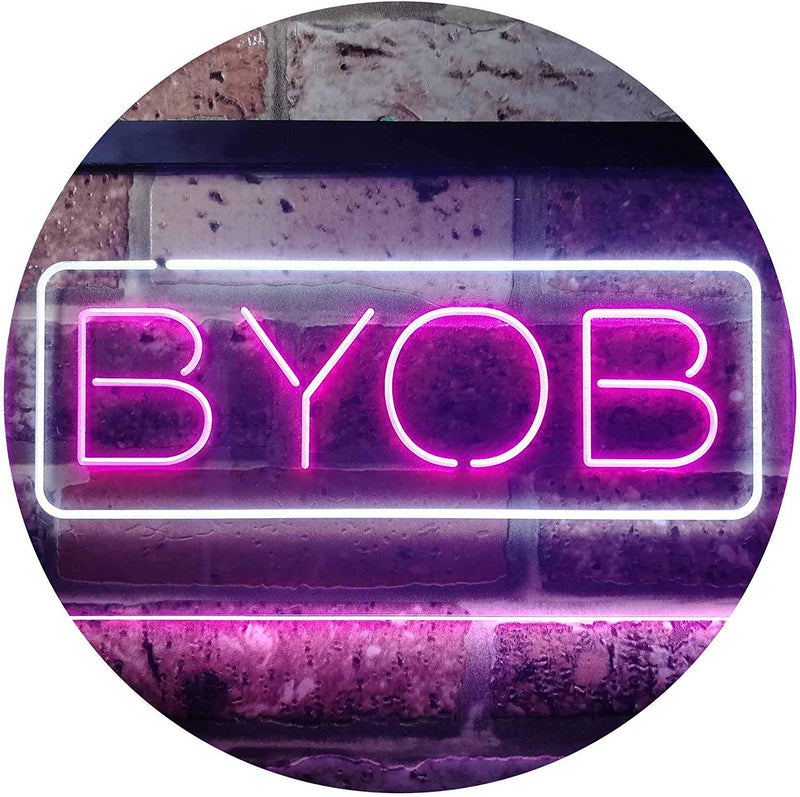Bring Your Own Beer BYOB LED Light Sign - LED Gift Works