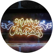 Merry Christmas Wing Decoration LED Light Sign - LED Gift Works