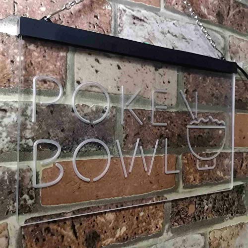 Hawaiian Poke Bowl LED Light Sign - Way Up Gifts