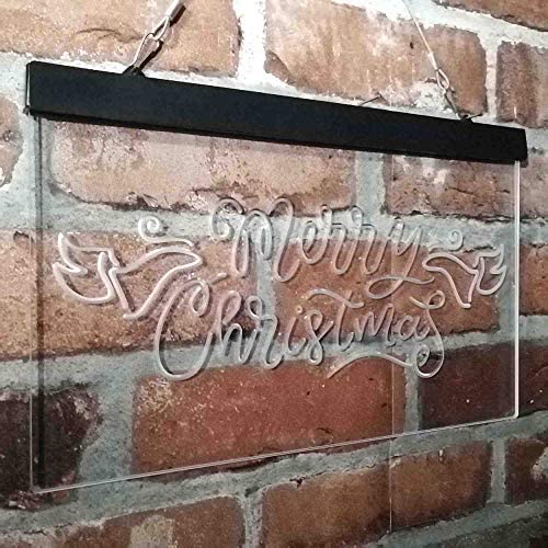 Merry Christmas Wing Decoration LED Light Sign - LED Gift Works