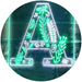 Family Name Letter A Monogram Initial LED Light Sign - Way Up Gifts