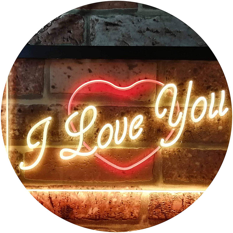 Heart I Love You LED Light Sign - LED Gift Works