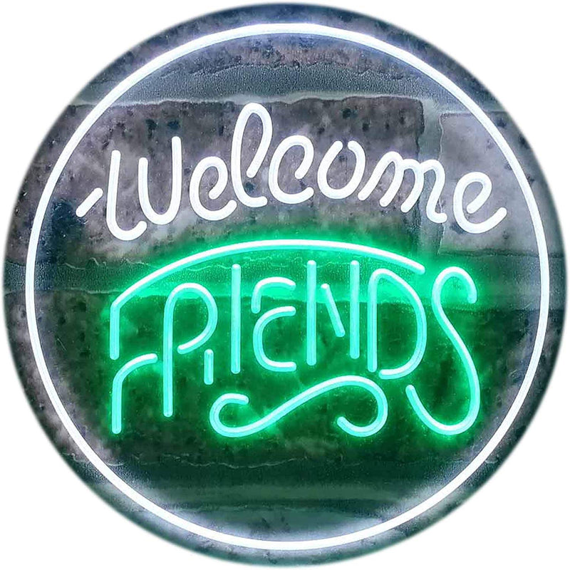 Welcome Friends LED Light Sign - LED Gift Works
