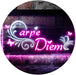 Carpe Diem Seize The Day Bedroom Quote LED Light Sign - Way Up Gifts