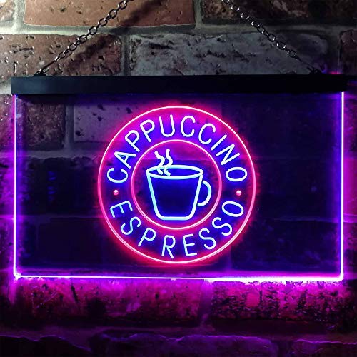Coffee Cappuccino Espresso LED Light Sign - Way Up Gifts