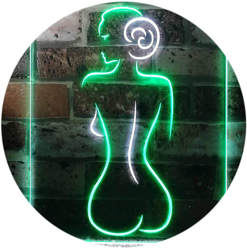 Lady Back Sexy Woman Man Cave LED Light Sign - LED Gift Works
