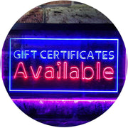 Gift Certificates Available LED Light Sign - LED Gift Works