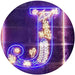 Family Name Letter J Monogram Initial LED Light Sign - Way Up Gifts