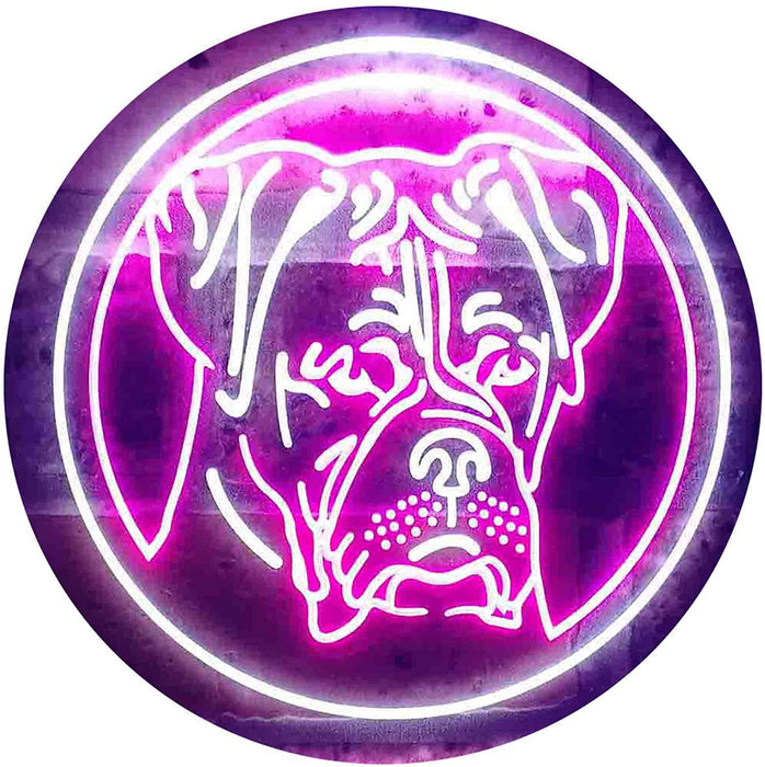 Boxer Dog Decor LED Light Sign - Way Up Gifts