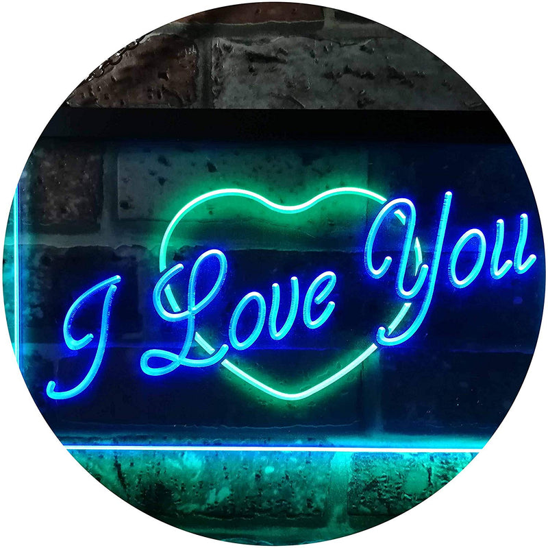 Heart I Love You LED Light Sign - LED Gift Works