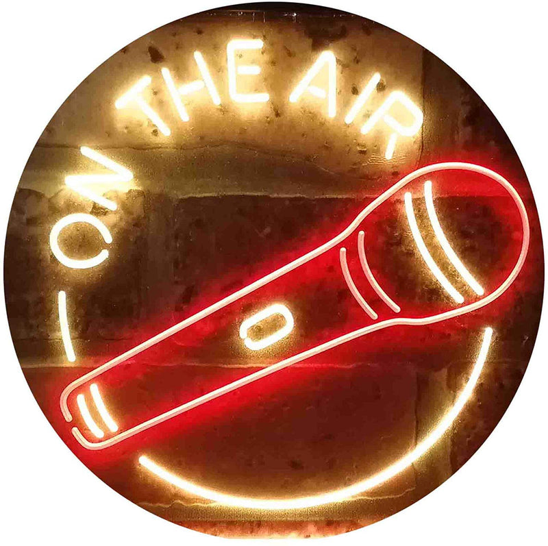 Microphone On The Air LED Light Sign - LED Gift Works
