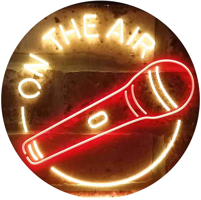 Microphone On The Air LED Light Sign - Way Up Gifts