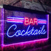 Bar Cocktails LED Light Sign - Way Up Gifts