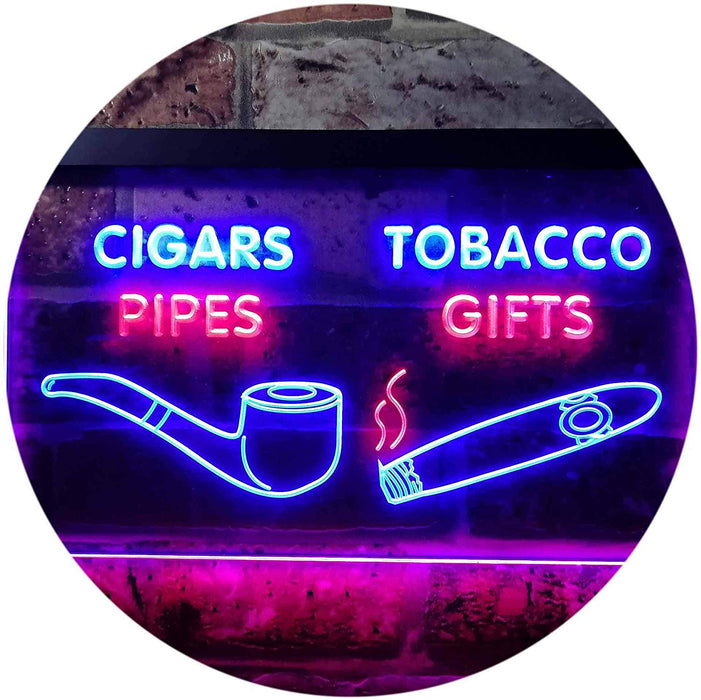 Cigar Pipes Tobacco Gifts LED Light Sign - Way Up Gifts