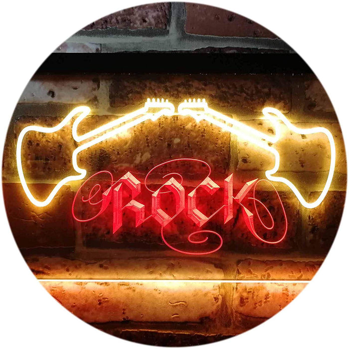 Guitars Rock Music LED Light Sign - Way Up Gifts