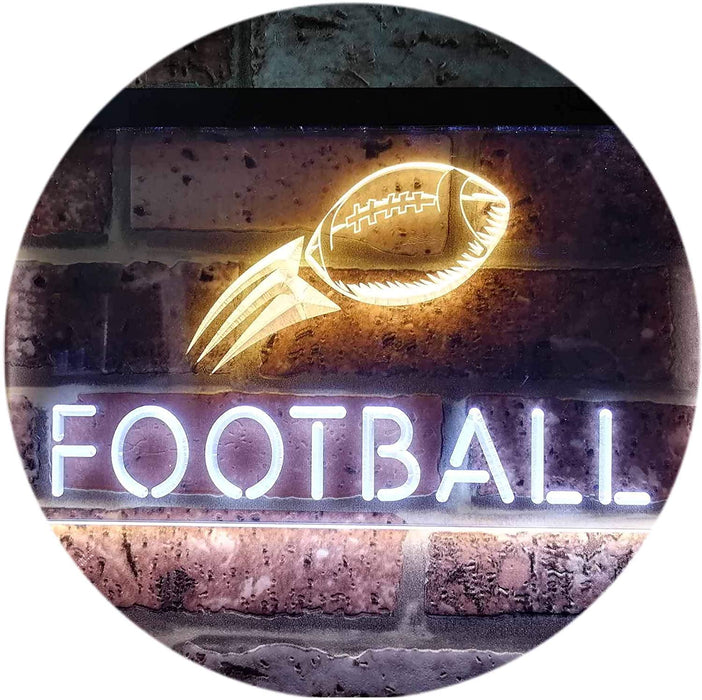 Man Cave Football LED Light Sign - Way Up Gifts