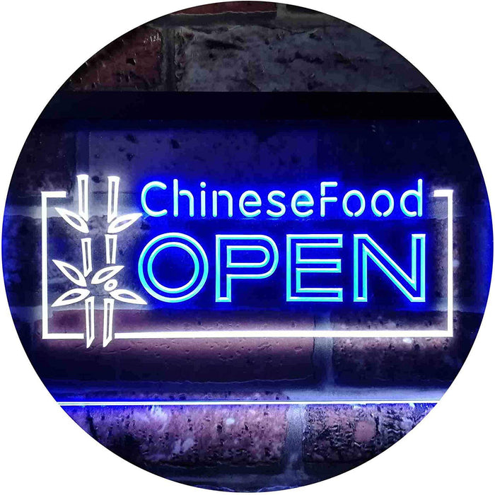 Open Restaurant Chinese Food LED Light Sign - Way Up Gifts