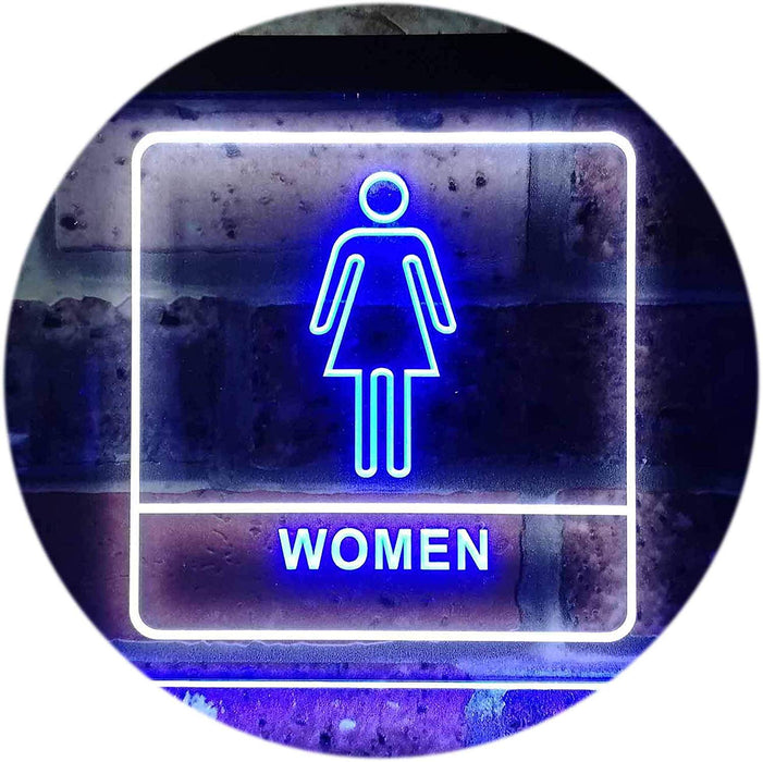 Women Bathroom Restroom LED Light Sign - Way Up Gifts