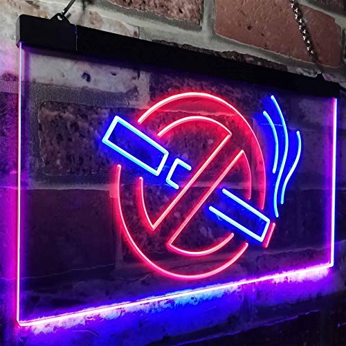 No Smoking LED Light Sign - LED Gift Works