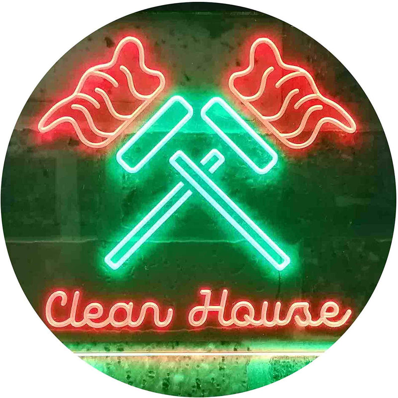 Clean House Maid Services LED Light Sign - LED Gift Works
