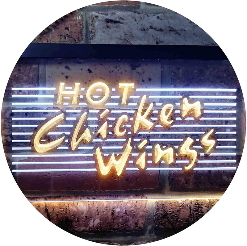 Hot Chicken Wings LED Light Sign - LED Gift Works