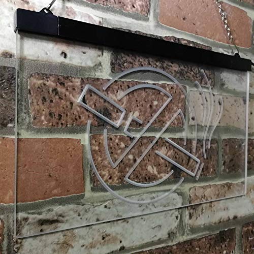 No Smoking LED Light Sign - LED Gift Works