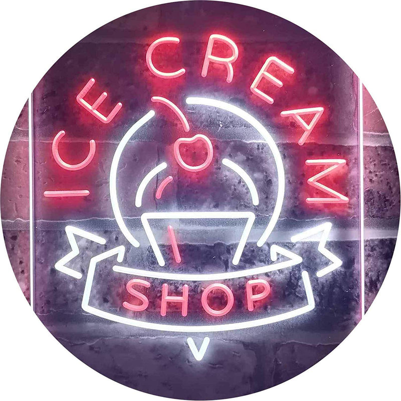Ice Cream Shop LED Light Sign - LED Gift Works