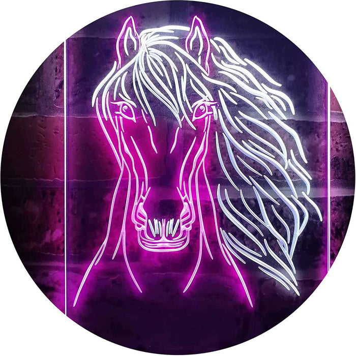 Horse Head LED Light Sign - Way Up Gifts