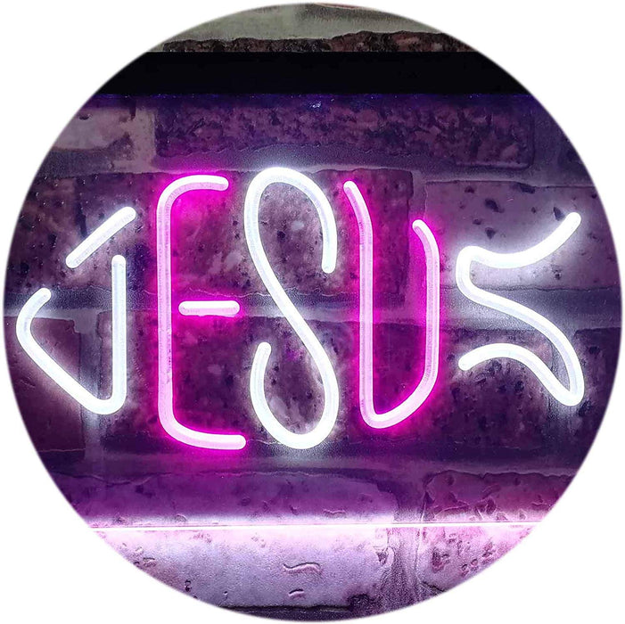 Jesus Fish LED Light Sign - Way Up Gifts