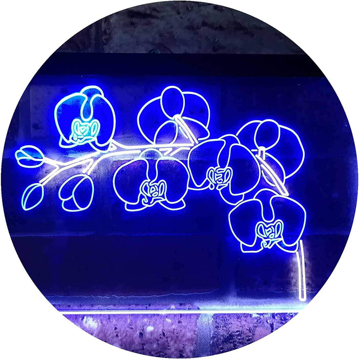 Orchids Florist Flower Shop LED Light Sign - Way Up Gifts