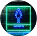 Women Bathroom Restroom LED Light Sign - Way Up Gifts