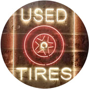 Auto Shop Car Garage Used Tires LED Light Sign - LED Gift Works