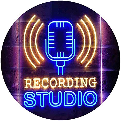 Microphone Recording Studio LED Light Sign - Way Up Gifts