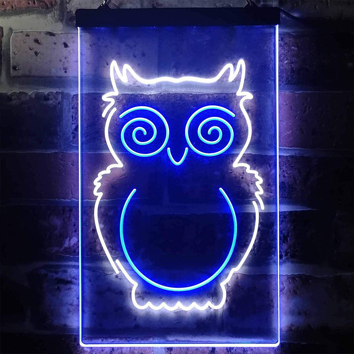 Kids Room Decor Owl LED Light Sign - Way Up Gifts