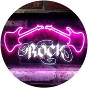 Guitars Rock Music LED Light Sign - LED Gift Works