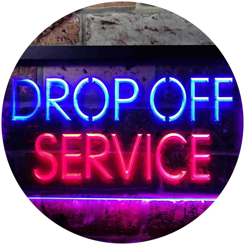 Drop Off Service LED Light Sign - LED Gift Works
