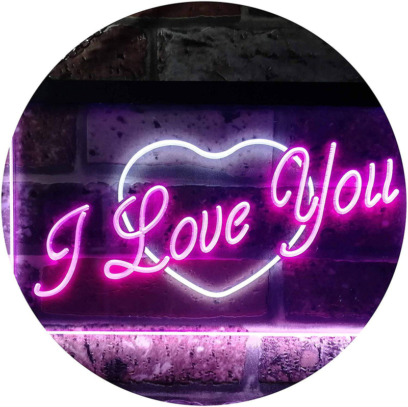 Heart I Love You LED Light Sign - LED Gift Works