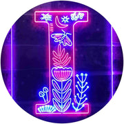 Family Name Letter I Monogram Initial LED Light Sign - LED Gift Works